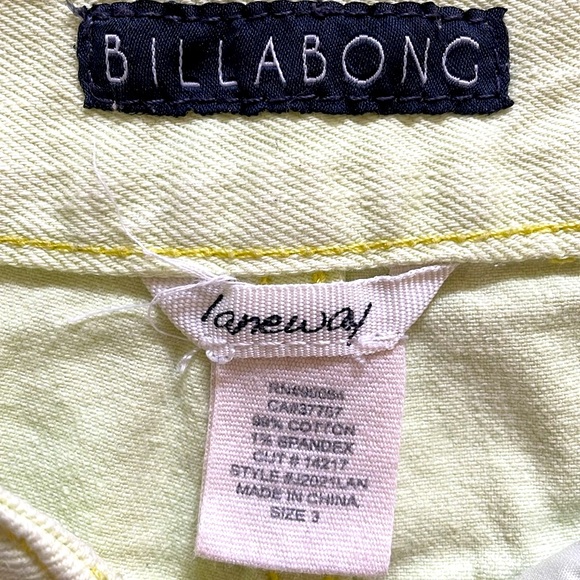 Billabong Laneway denim shorts size 3 - Picture 7 of 9